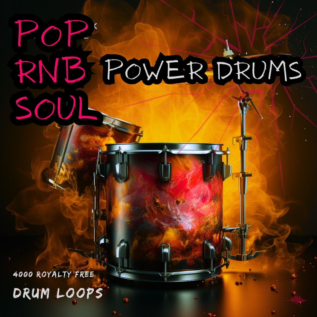Pop Soul RnB Power Drums Pack 4000+ WAV Loops