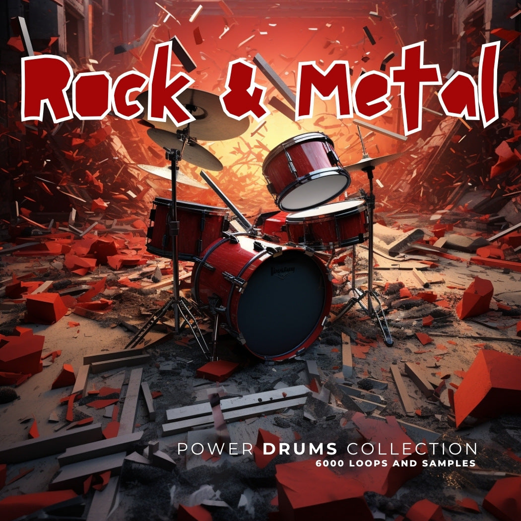 Rock Metal Indie Power Drums Pack 6000+ WAV Loops