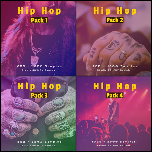 Hip Hop Gold complete 4 volume collection with drum kits, melodies and MIDI loops