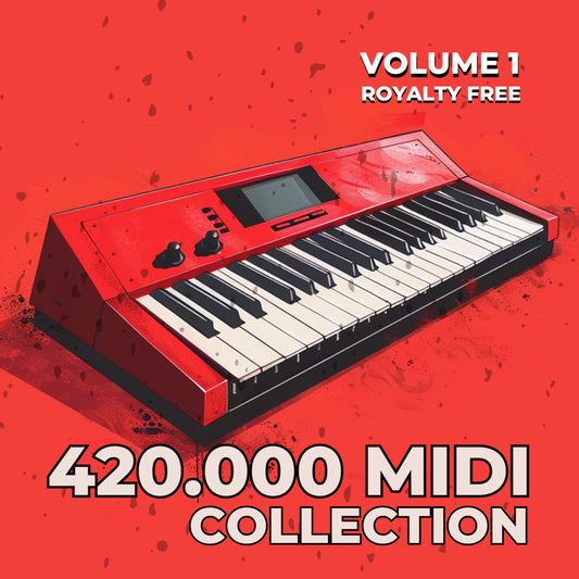 420000 MIDI loops and patterns from MIDI Volume 1 for FL Studio, Ableton, and Logic Pro users