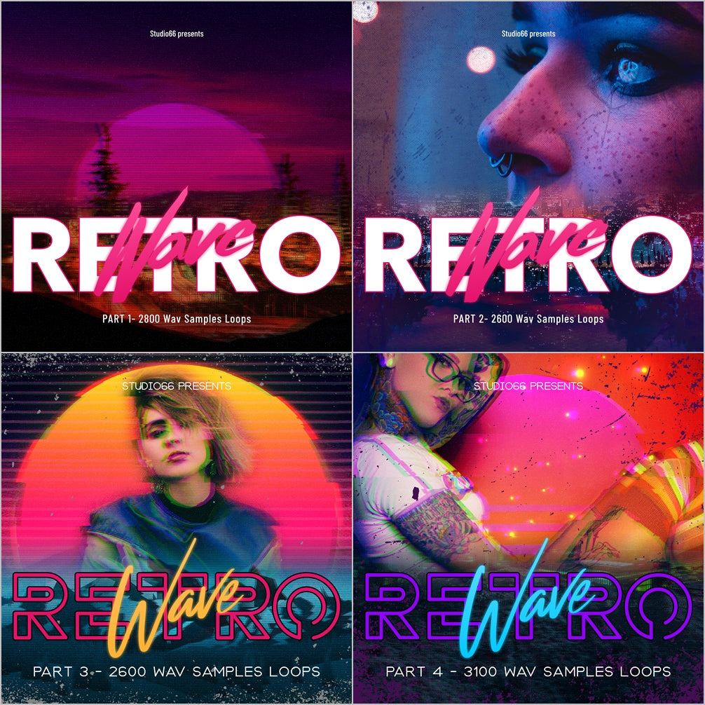 Retrowave and Synthwave Bundle Volumes 1-4