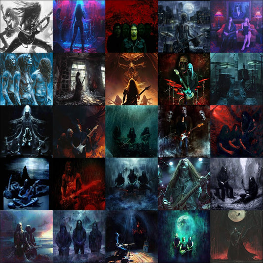 Rock Album Artwork Visual Pack: 200 Royalty Free Music Images