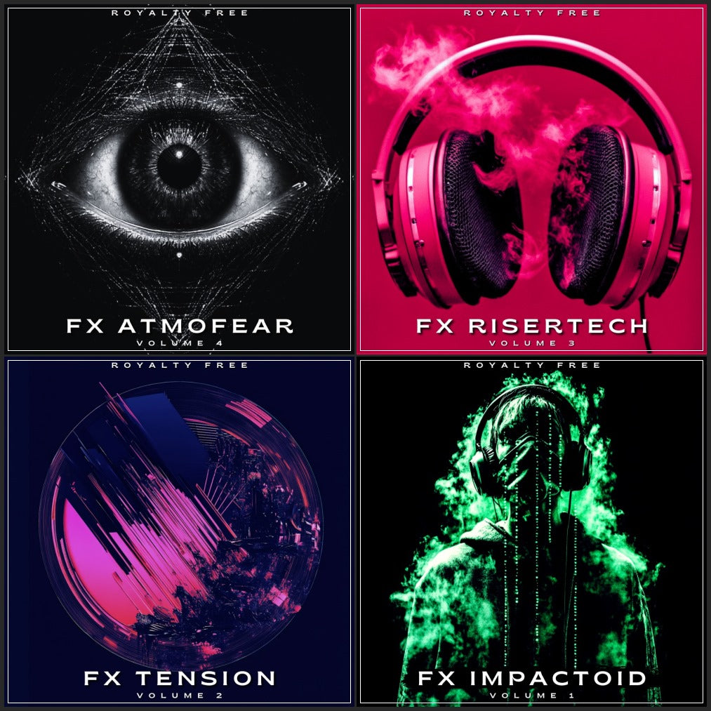 Studio FX Sound Effects Cine FX BUNDLE Vol. 1–4