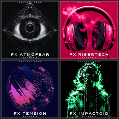 Studio FX Sound Effects Cine FX BUNDLE Vol. 1–4