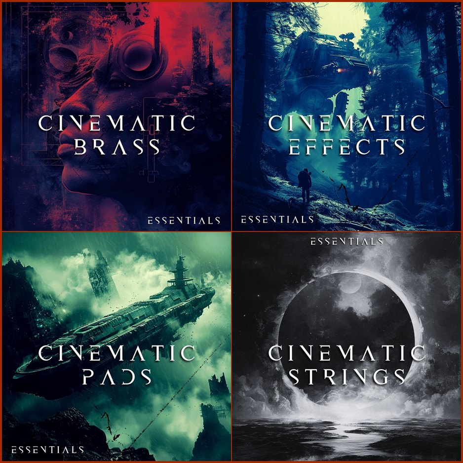 Cinematic Essentials Complete Bundle Vol 1–4 Brass FX Pads Strings