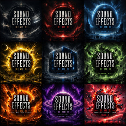 Ultimate Sound Effects FX For Video Editing Mega Bundle 9 Volumes