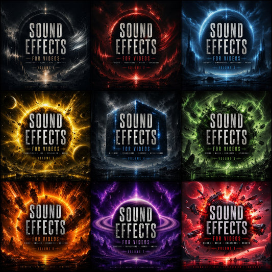 Ultimate Sound Effects FX For Video Editing Mega Bundle 9 Volumes