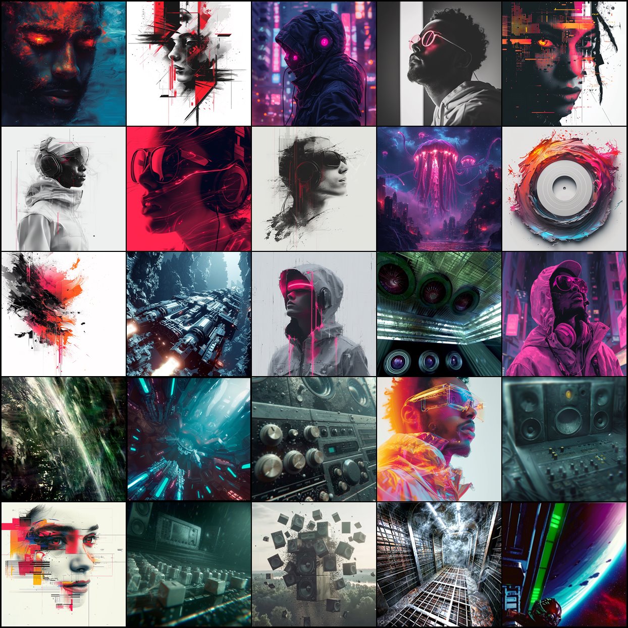 Techno House Album Vol.2 with 153 Royalty Free Images for Music Producers